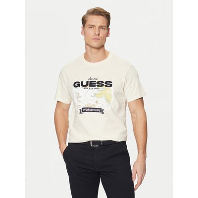 Guess T-Shirt M5RI10 I3Z14 Écru Regular Fit