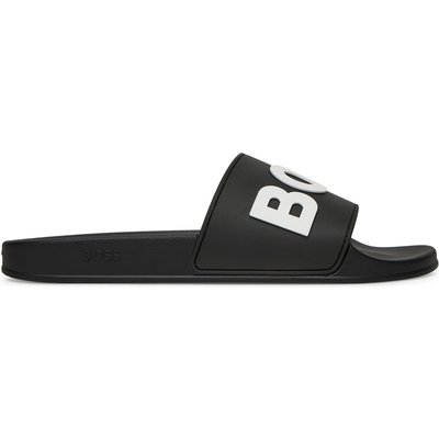 Pantoletten BOSS Kirk Slid 50498241 Schwarz