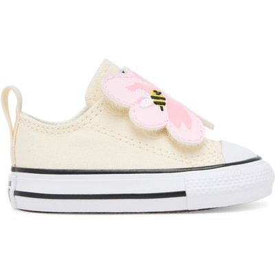 Sneakers aus Stoff Converse Chuck Taylor All Star One Strap Embroidered Floral Easy On A13452C Écru
