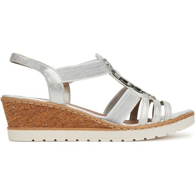 Sandalen Remonte R6264-92 Silberfarben