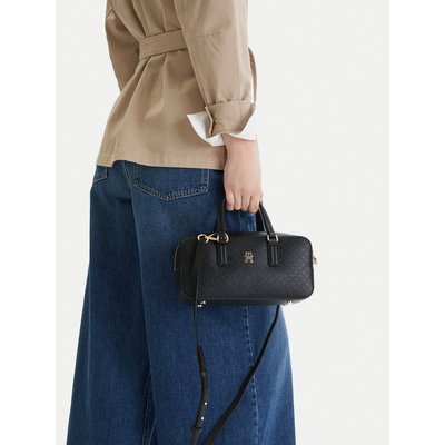 Handtasche Tommy Hilfiger Th Daily Crossover Mono AW0AW18415 Schwarz