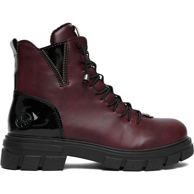 Schnürschuhe Rieker CEO-Z9152-35 Dunkelrot