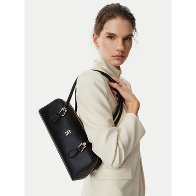 Handtasche Tommy Hilfiger Th Grace Shoulder Bag AW0AW18748 Schwarz