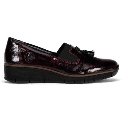 Halbschuhe Rieker 53751-35 Dunkelrot