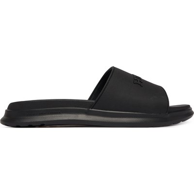 Pantoletten Tommy Hilfiger Dual Density Hilfiger Pool Slide FM0FM05797 Schwarz