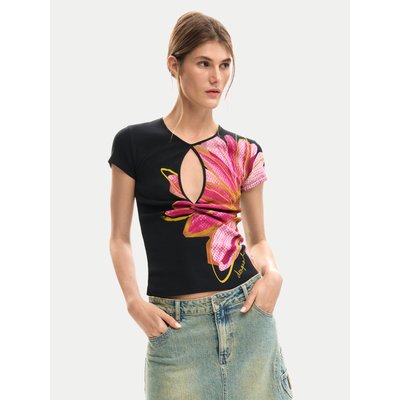 Desigual T-Shirt Dublin 26SWTK05 Schwarz Regular Fit