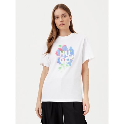 HUGO T-Shirt Vintage 50534545 Weiß Boxy Fit