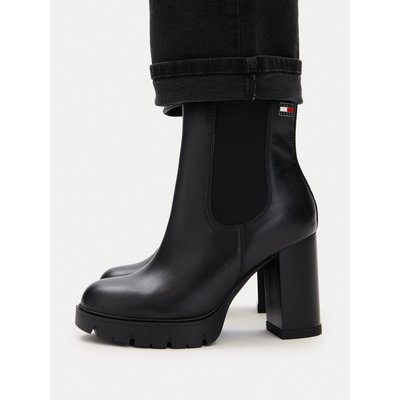 Stiefeletten Tommy Jeans Tjw Chelsea High Heel Boots EN0EN03112 Schwarz
