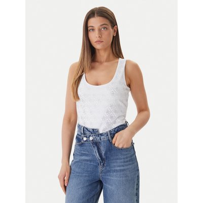 Guess Top W6GP10 K2932 Weiß Regular Fit
