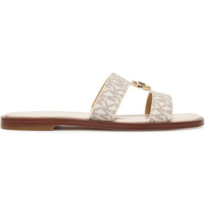 Pantoletten MICHAEL Michael Kors Ering Flat 40S6ERFS2B Écru