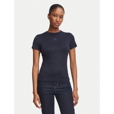 Guess T-Shirt W5BP07 KCGM2 Dunkelblau Regular Fit