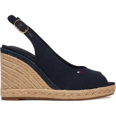 Espadrilles Tommy Hilfiger Flag High Wedge Espad Slingback FW0FW09343 Dunkelblau