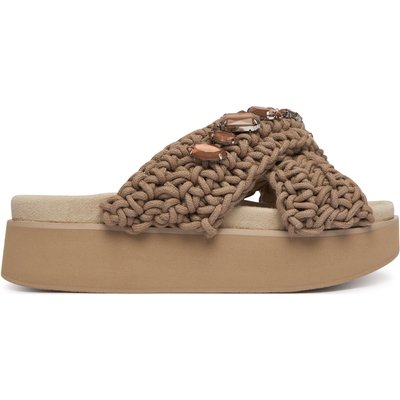 Pantoletten Inuikii Woven Stones Platform 1004.005.0043 Beige
