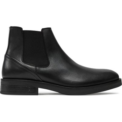 Klassische Stiefeletten Tommy Hilfiger Premium Hilfiger Tl Lth Chelsea FM0FM05185 Schwarz