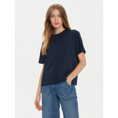 Tommy Hilfiger T-Shirt Modern Flag WW0WW43597 Dunkelblau Relaxed Fit