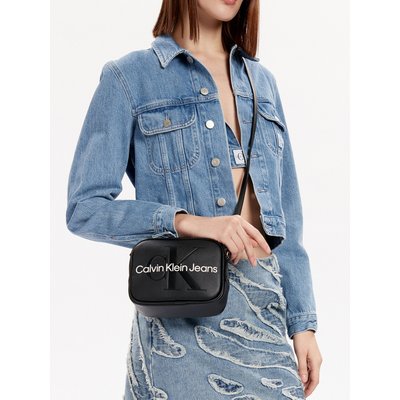 Handtasche Calvin Klein Jeans Sculpted Camera Bag18 Mono K60K610275 Schwarz