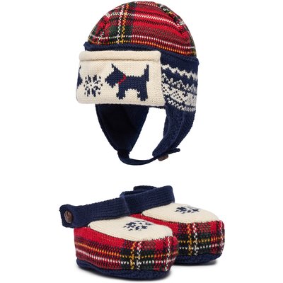 Set Mütze und Socken Polo Ralph Lauren Holiday Hat Boot Set 320B29055001 Dunkelblau