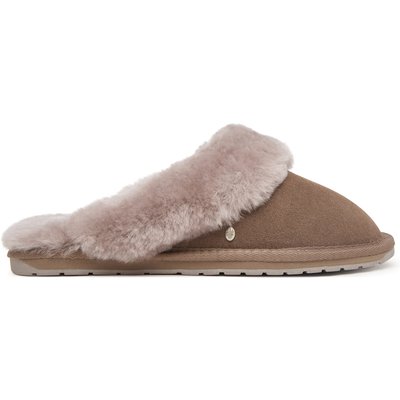Hausschuhe EMU Australia Jolie W10015 Dunkelbeige