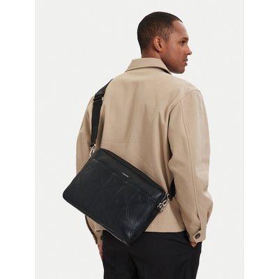 Laptoptasche Calvin Klein Xl Emblem Aop LV04D3526G Schwarz