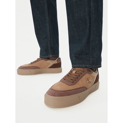 Sneakers Calvin Klein Prime Cupsole Laceup Nu-Su Croc HM0HM02450 Braun