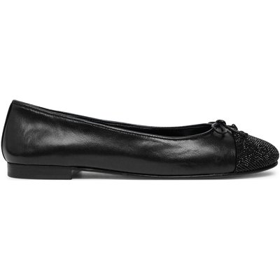 Ballerinas Tory Burch Cap-Toe Pave Ballet 166214 Schwarz