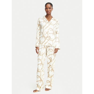 LAUREN RALPH LAUREN Pyjama ILN92536 Creme Regular Fit