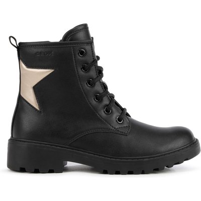 Schnürstiefeletten Geox J Casey Girl J9420G 054AJ C0531 S Schwarz