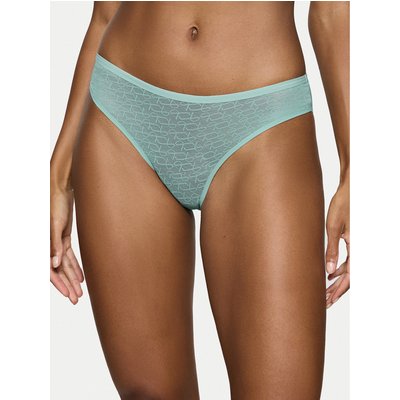 Triumph Klassischer Damenslip Signature Sheer 10222554 Grün