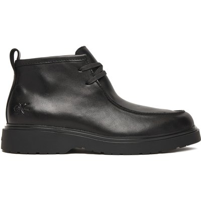 Schnürschuhe Calvin Klein Combat Apron Mid Boot Lth YM0YM01445 Schwarz