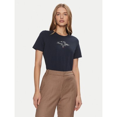 Tommy Hilfiger T-Shirt WW0WW43895 Dunkelblau Regular Fit