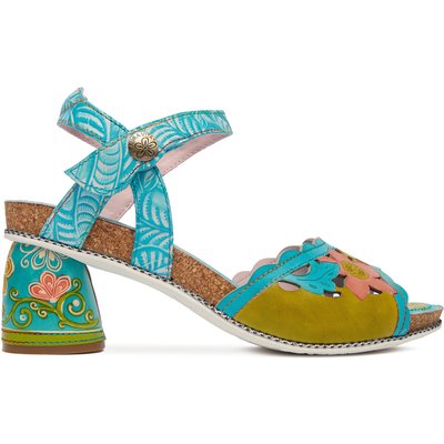 Sandalen Laura Vita Framboiseo 34 Türkisfarben
