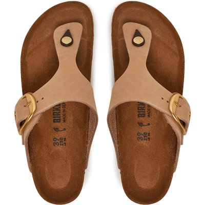 Zehentrenner Birkenstock Gizeh Big Buckle LENB 1024007 Beige