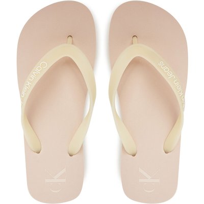 Zehentrenner Calvin Klein Jeans Beach Sandal Flatform Tpu YW0YW01830 Beige