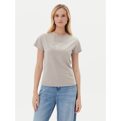 Guess T-Shirt V4YI21 KCDH1 Grau Slim Fit