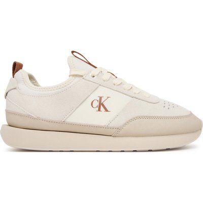 Sneakers Calvin Klein Retro Runner Sock Laceup Neo Mix HW0HW03250 Creme
