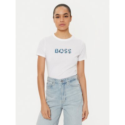 BOSS T-Shirt C_Elogo 50535322 Weiß Regular Fit