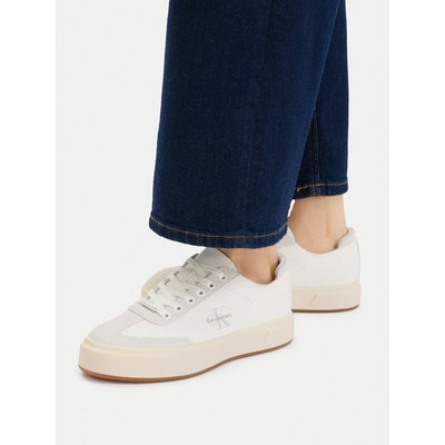 Sneakers Calvin Klein Basket Cups Lup Wt Lth Su HW0HW02984 Weiß