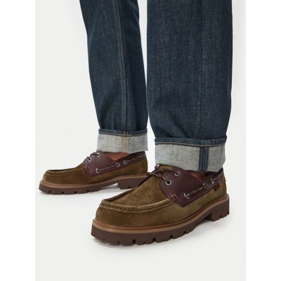 Slipper Clarks Cleyhill Boat 26186180 Khakifarben