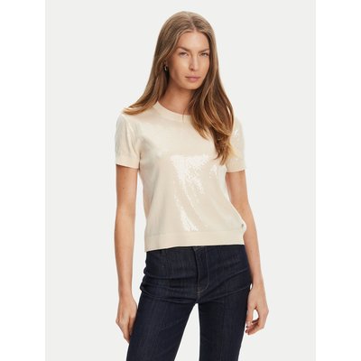 Guess Pullover W5YR21 Z3E70 Écru Regular Fit