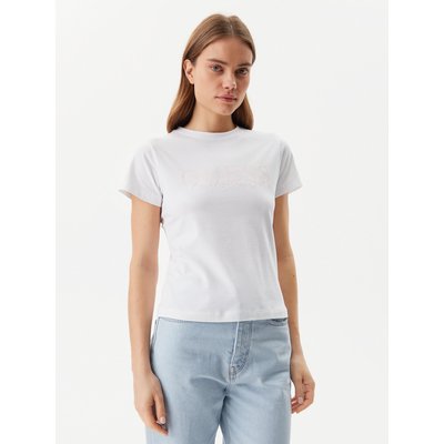Guess T-Shirt V5GI15 J1314 Weiß Slim Fit