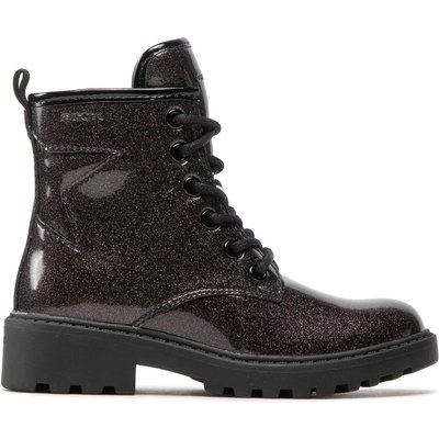 Schnürstiefeletten Geox J Casey G.G J9420G 000KC C1014 S Grau