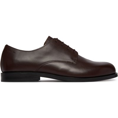 Halbschuhe Calvin Klein Ess Rubber Derby Lth HM0HM02056 Braun