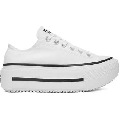 Sneakers aus Stoff Converse Chuck Taylor All Star Lift Double Stack Platform A15491C Weiß
