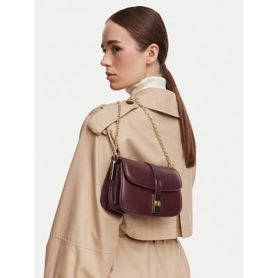 Handtasche Tommy Hilfiger Th Heritage Chain Crossover AW0AW19319 Dunkelrot