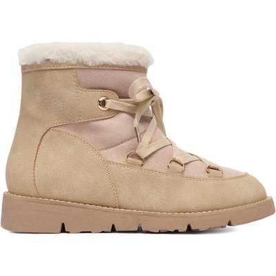 Schneeschuhe DeeZee 17125-1-BEIGE PU Beige