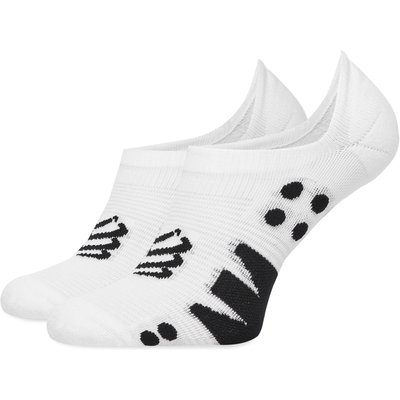 Sneakersocken Compressport No Show XU00045 Weiß