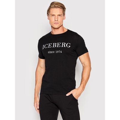 Iceberg T-Shirt 22II1P0F0146301 Schwarz Regular Fit