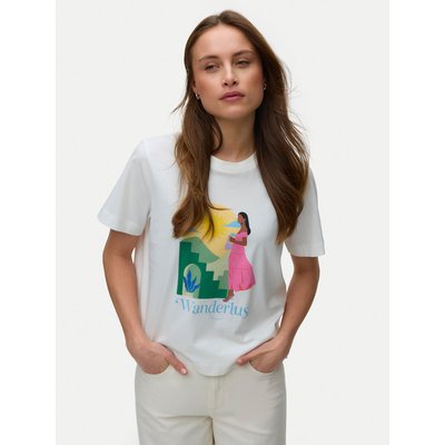 Vero Moda T-Shirt Emily 10344804 Weiß Regular Fit