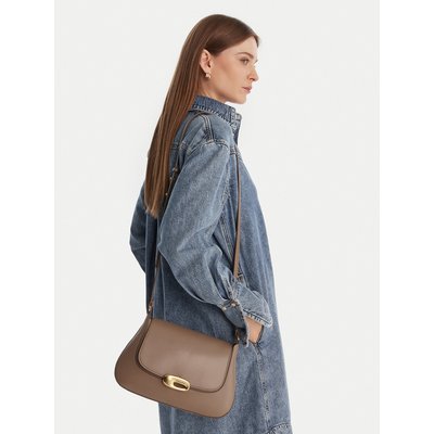 Handtasche Calvin Klein Hardware Flap Meidum Crossbody LV04F3401G Beige