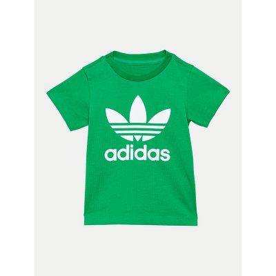 adidas T-Shirt Trefoil IY4028 Grün Regular Fit